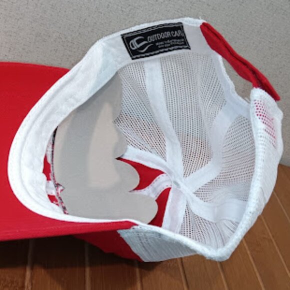 NEWPhoenix Boats Trucker Hat Red White Cap Adjustable Embroidered Logo Strapback - Picture 4 of 4